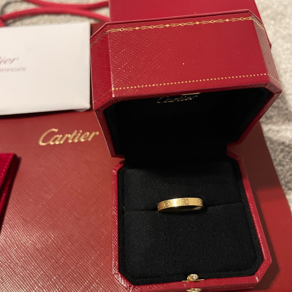 Cartier Size 63 18k Gold Ring